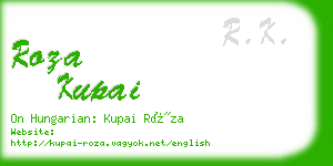 roza kupai business card